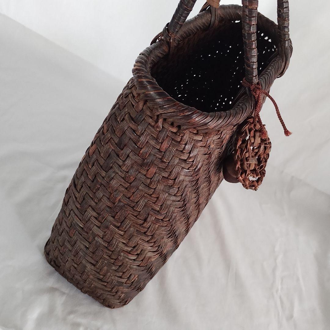 お値下げ最終　美品　国産　山葡萄蔓バック