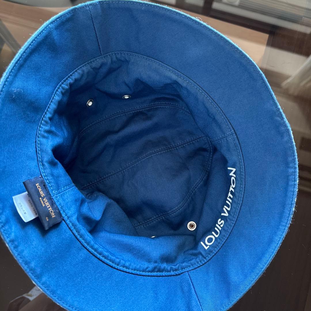 Louis Vuitton モノグラム　デニム　バケット　ハット　サイズ60￼
