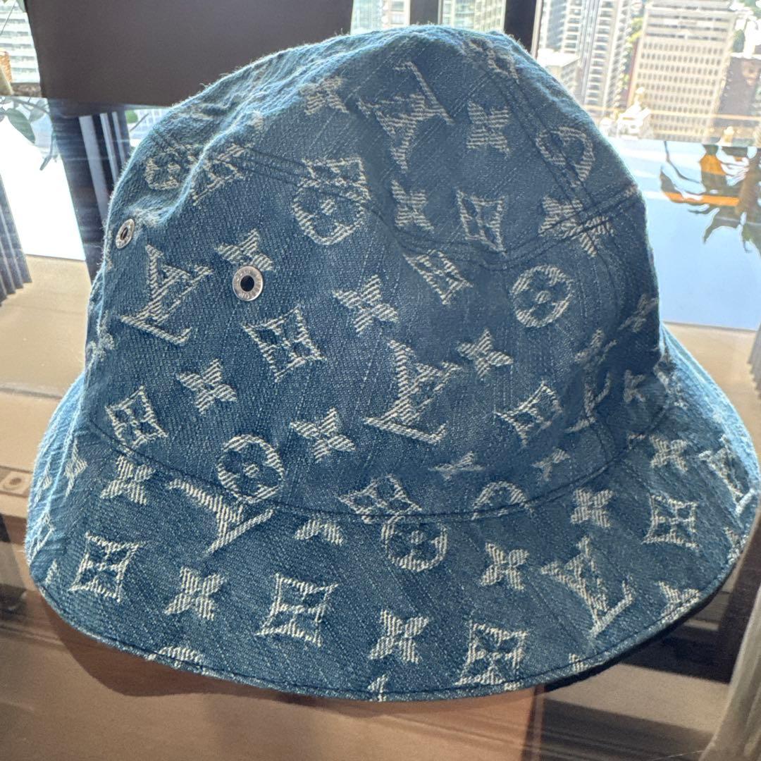 Louis Vuitton モノグラム　デニム　バケット　ハット　サイズ60￼