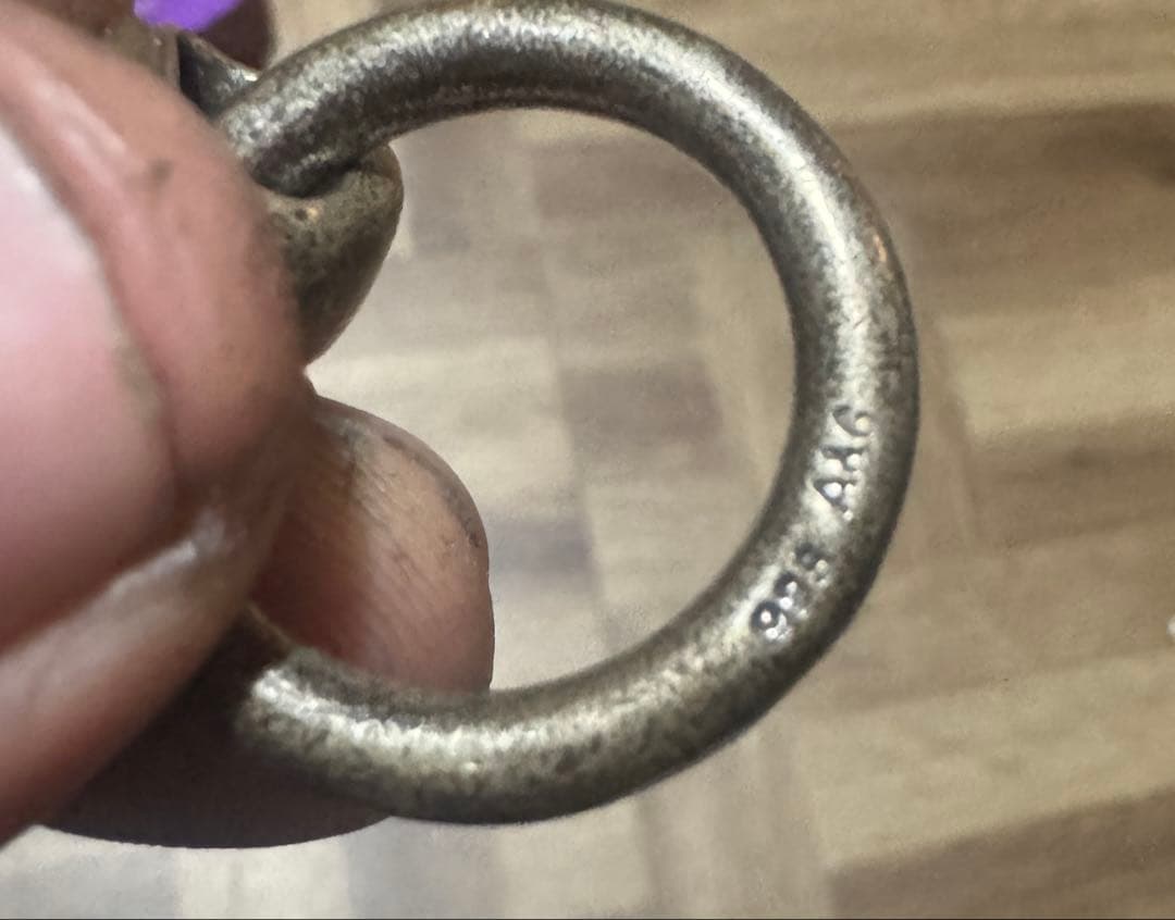 A&G ウォレットチェーン リンク ドロップハンドル クロス シルバー 925