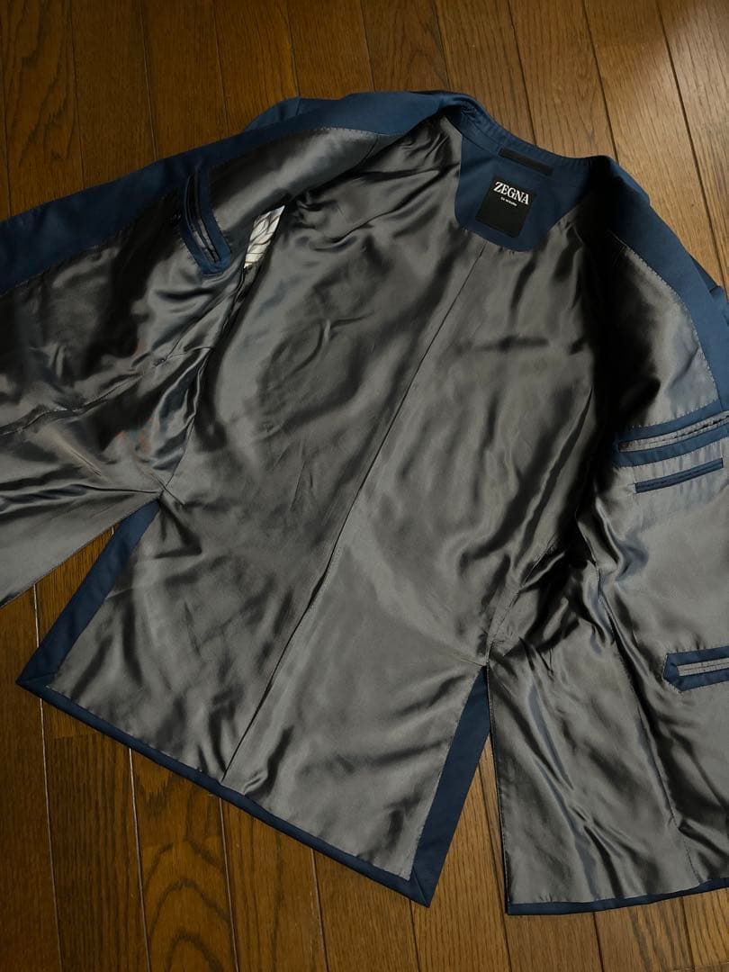 凄!!新品未使用■ZEGNA テーラード スーツ ネイビー