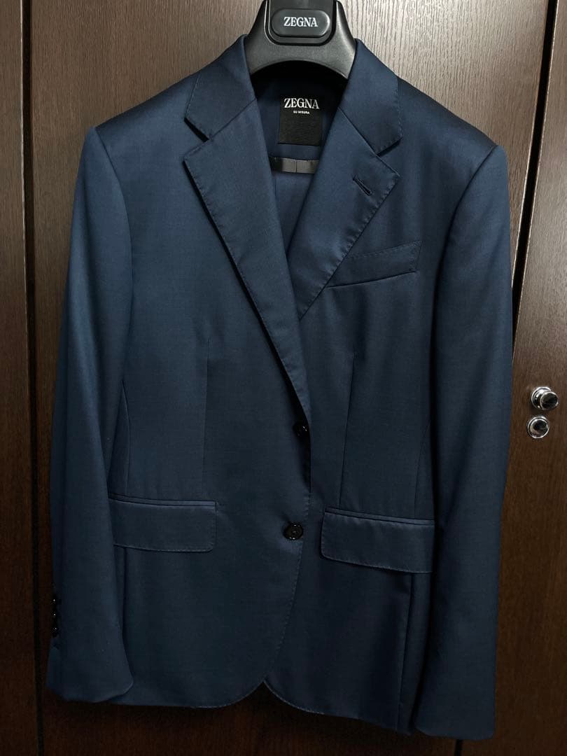 凄!!新品未使用■ZEGNA テーラード スーツ ネイビー