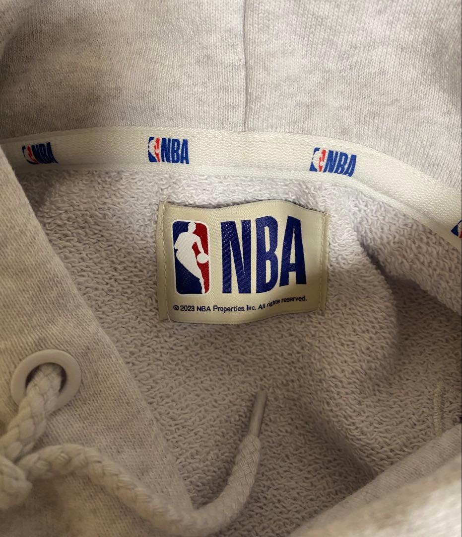 NBA Teams Logo Hoodie Sweat パーカーM グレー