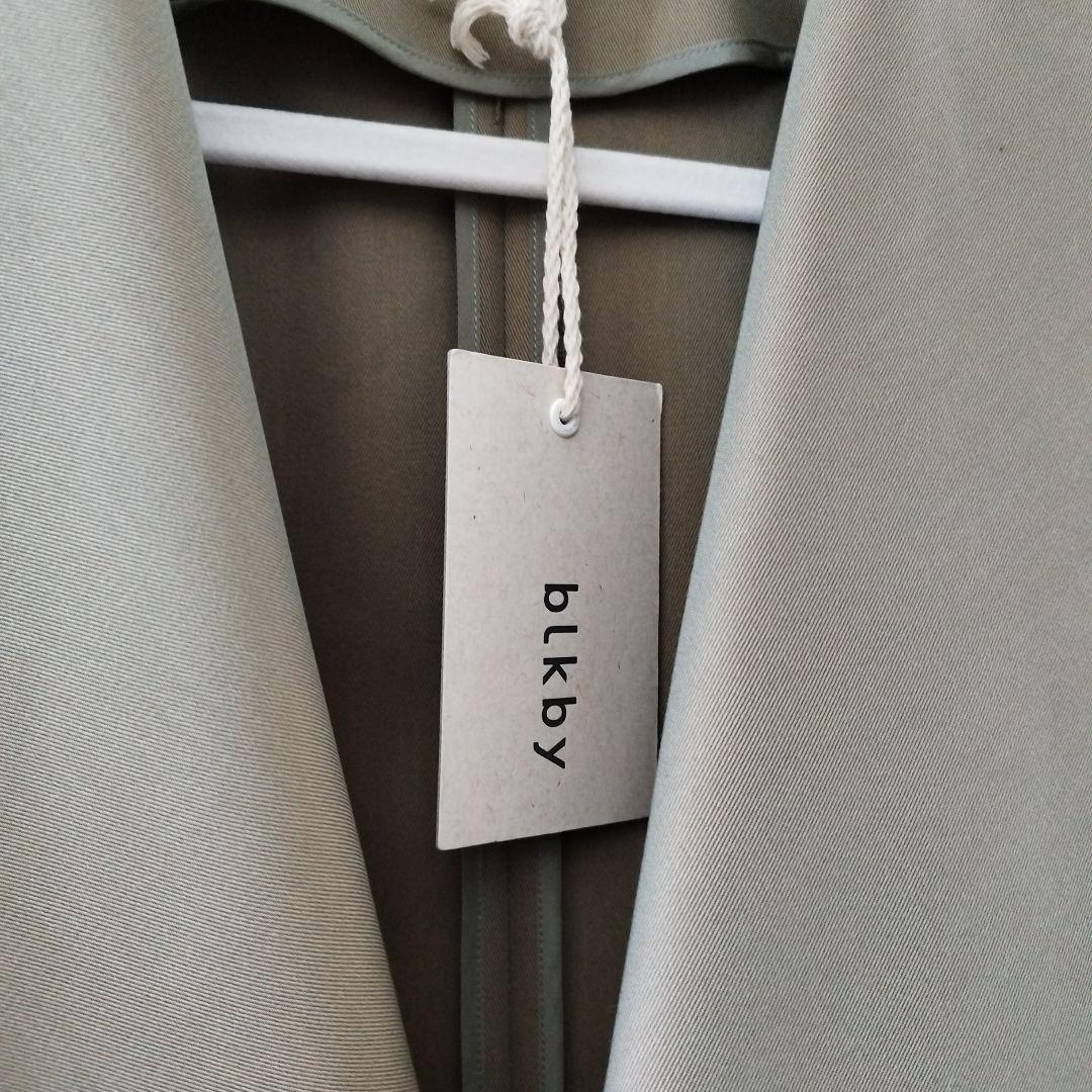 BLACK BY MOUSSY ビックカラーオーバートレンチ カーキ