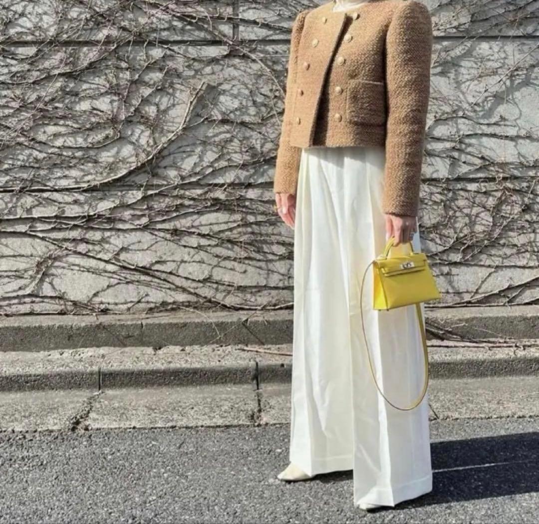 cygne ノーカラージャケット 滝沢 眞規子着用 タキマキ モコモコ