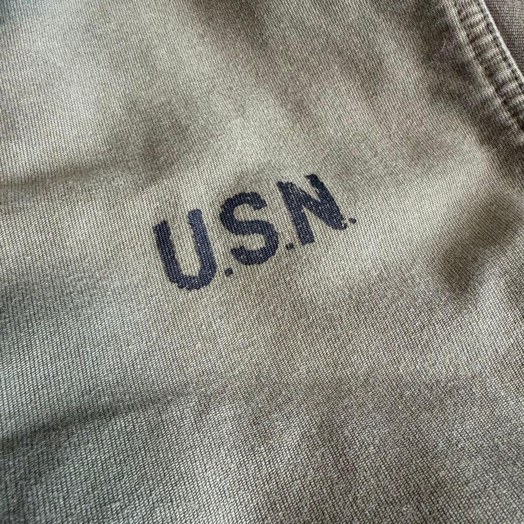 HOUSTON ヒューストン N-1 デッキジャケット USED加工 ステンシル