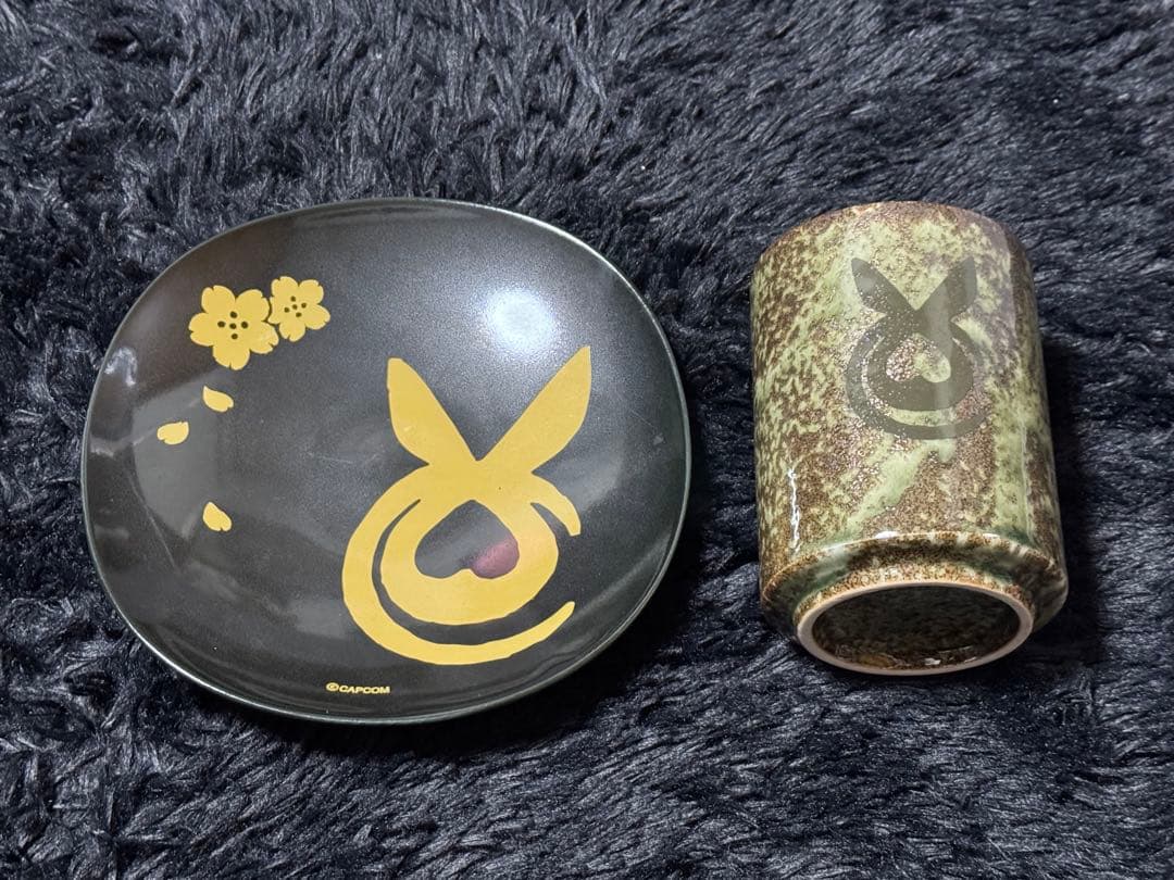 カプコンカフェ限定 モンハン 茶屋セット 団子皿＆湯呑 モンスターハンターライズ