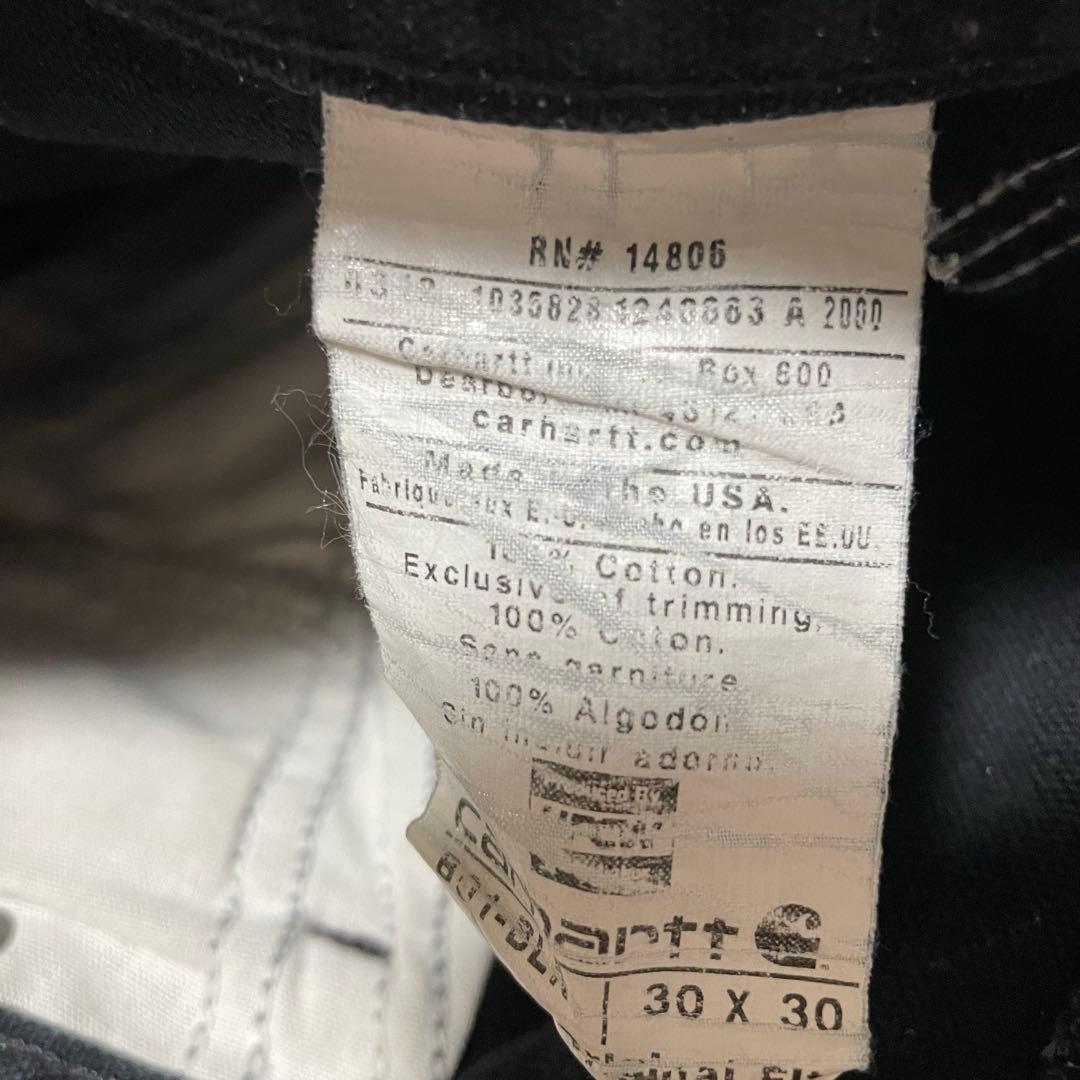 USA製 90s Carharttカーハートダブルニー 鬼フェードw30 l30