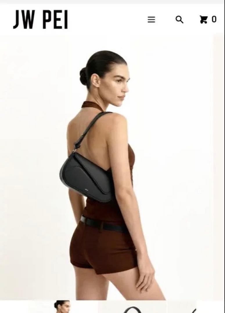 2/11削除予定【JW PEI】Addisyn ショルダーバッグ-ブラック