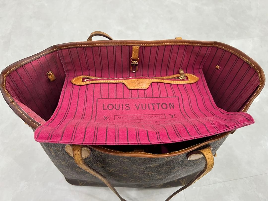 ୨୧Louis VuittonネヴァーフルMMトートバッグ モノグラム(ピンク