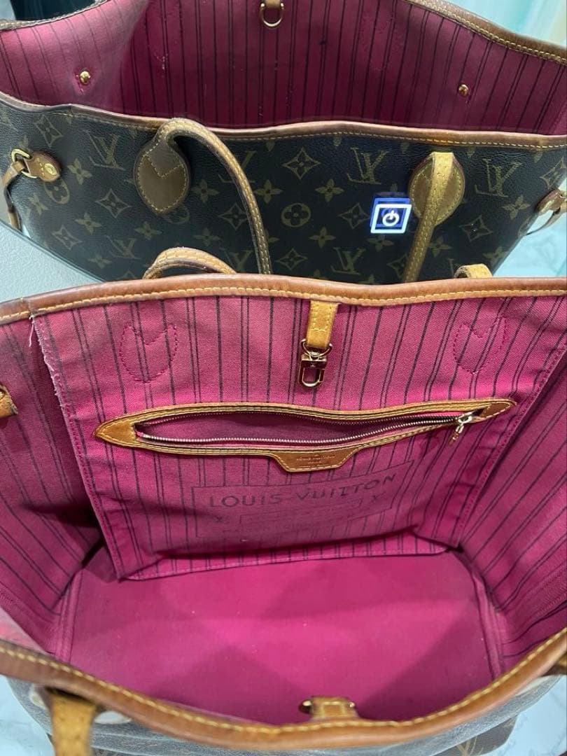 ୨୧Louis VuittonネヴァーフルMMトートバッグ モノグラム(ピンク
