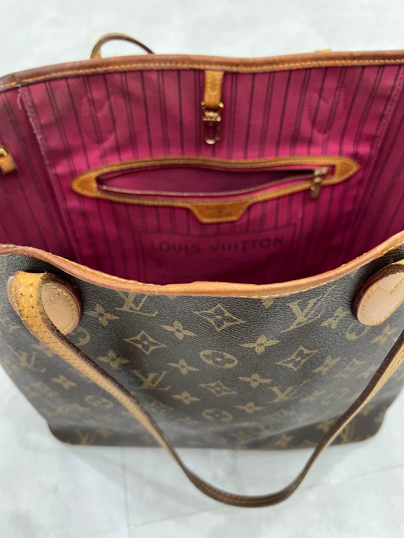 ୨୧Louis VuittonネヴァーフルMMトートバッグ モノグラム(ピンク