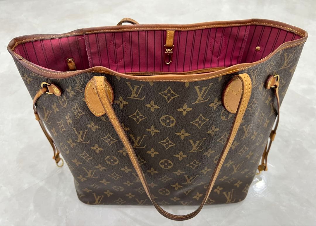 ୨୧Louis VuittonネヴァーフルMMトートバッグ モノグラム(ピンク