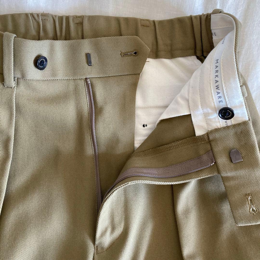スーツ ORGANIC COTTON DOUBLE PLEATED TROUSERS