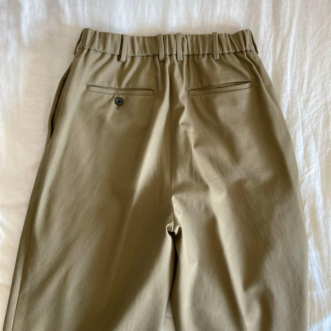 スーツ ORGANIC COTTON DOUBLE PLEATED TROUSERS