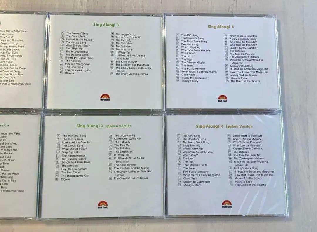 ディズニー英語システム　シングアロング　セット　dwe dvd cd 正規品