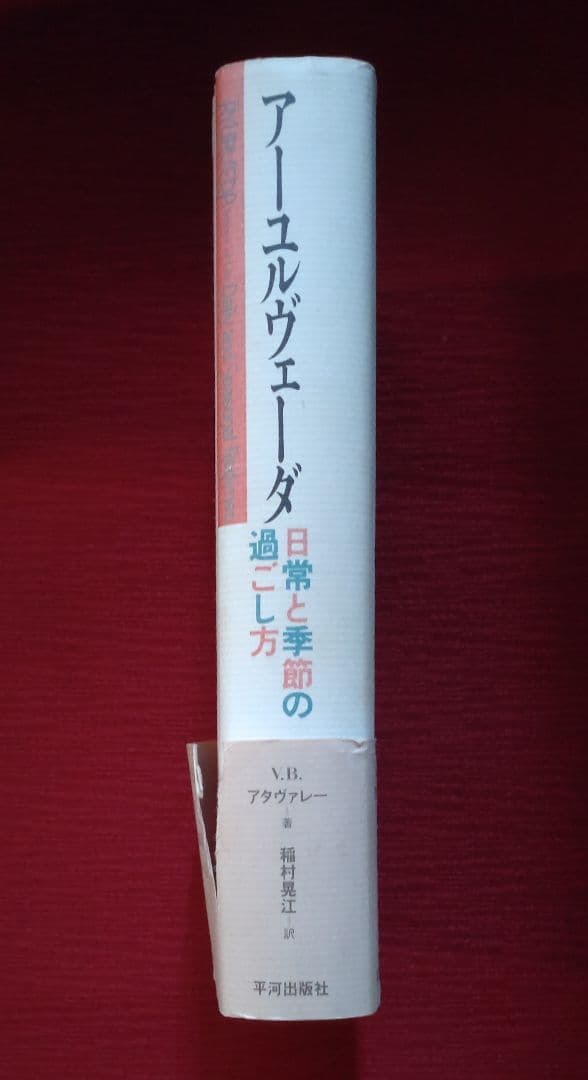【激レア!!平成初期の書籍】アーユルヴェーダ 日常と季節の過ごし方　平河出版社
