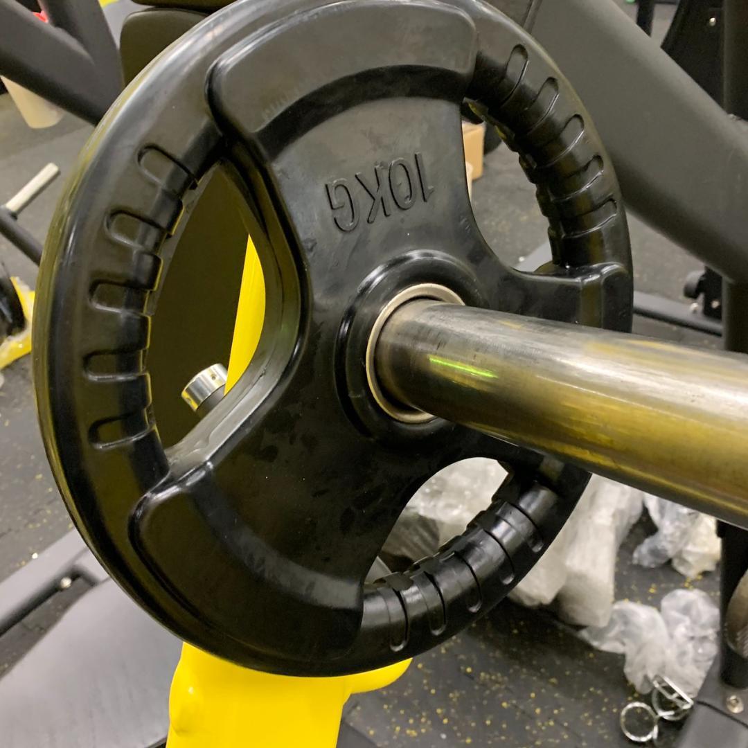 総重量90kg Φ50mm 3グリップラバープレート　計6枚SET