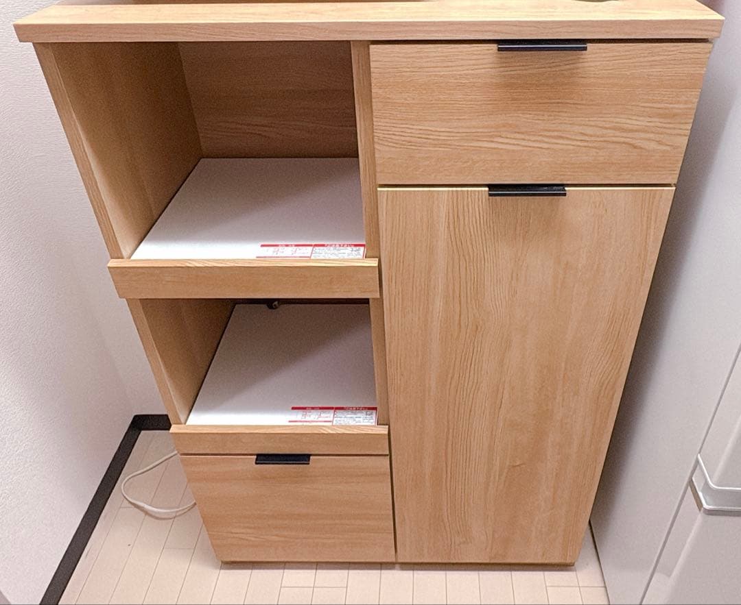 [6/29まで、最終値下げ] ニトリ 食器棚 ( エトナ80MRB LBR)