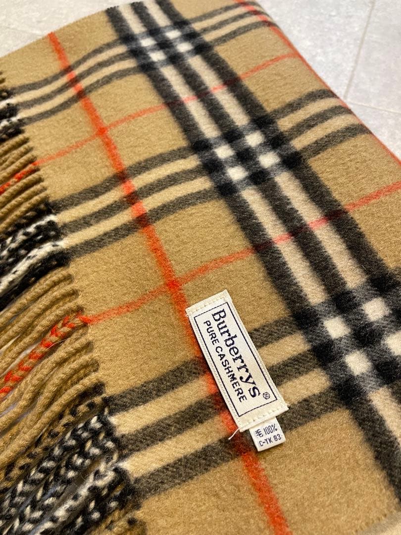 Burberrys ピュアカシミア　ノバチェック　マフラー　美品