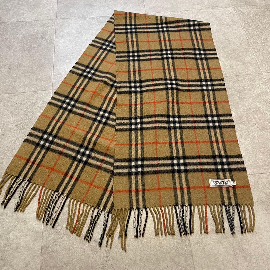 Burberrys ピュアカシミア　ノバチェック　マフラー　美品