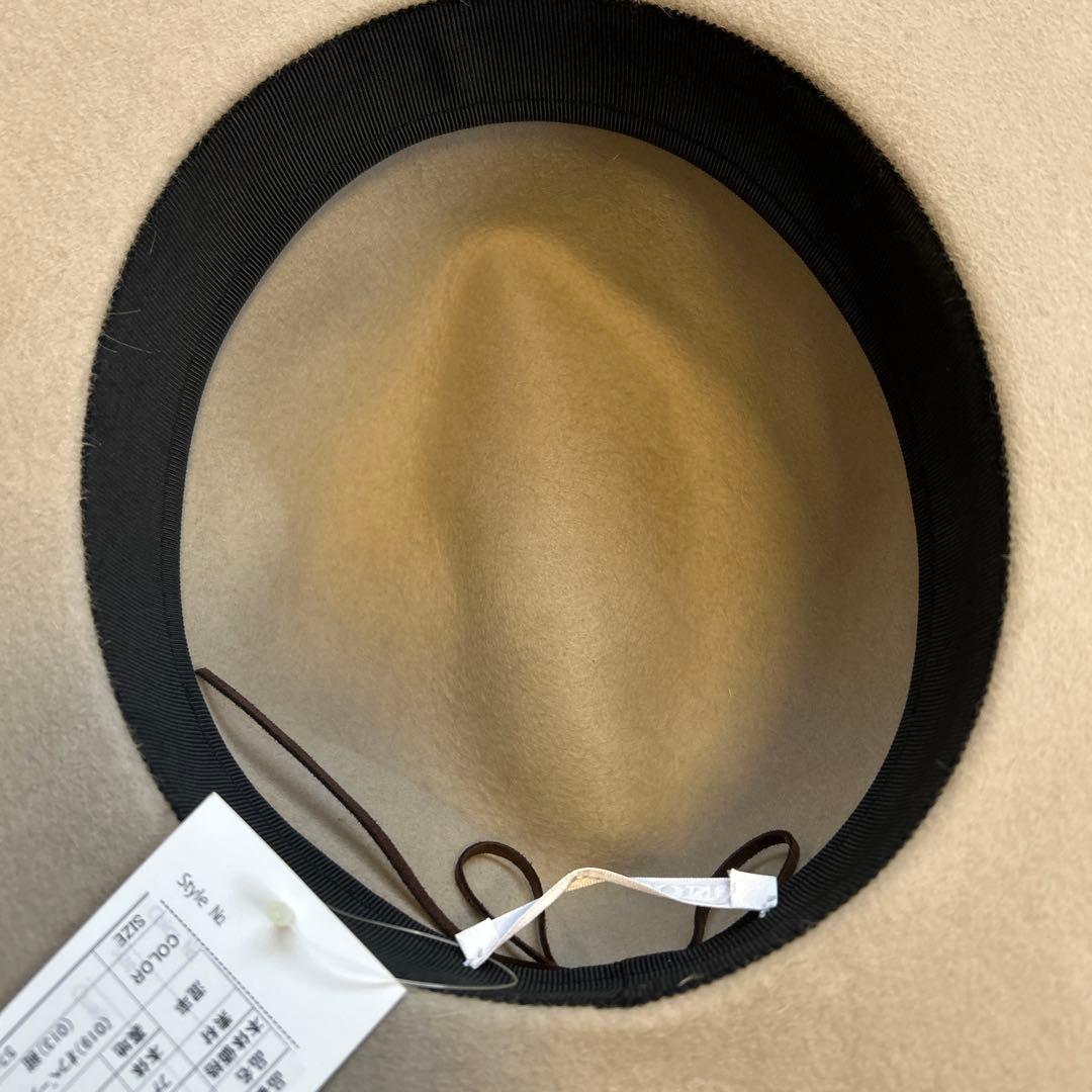 【値下げ！新品タグ付き】STETSONフェルトハット57cm