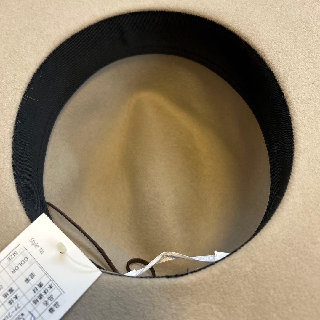 【値下げ！新品タグ付き】STETSONフェルトハット57cm