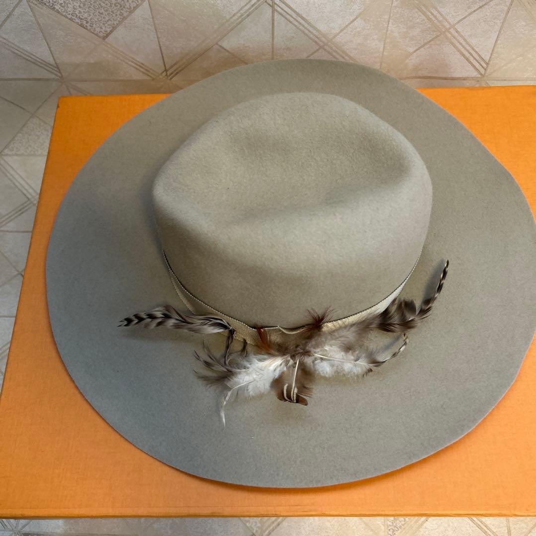 【値下げ！新品タグ付き】STETSONフェルトハット57cm