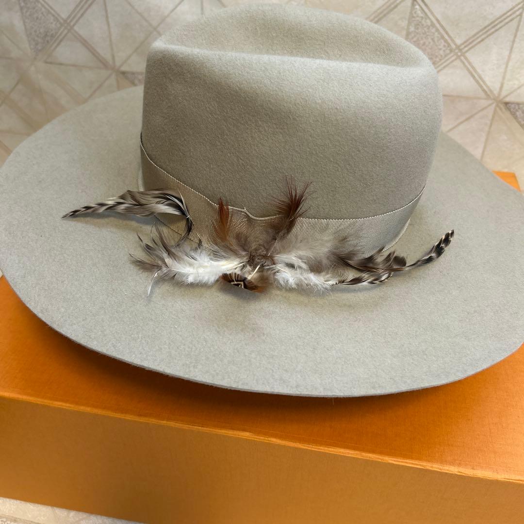 【値下げ！新品タグ付き】STETSONフェルトハット57cm