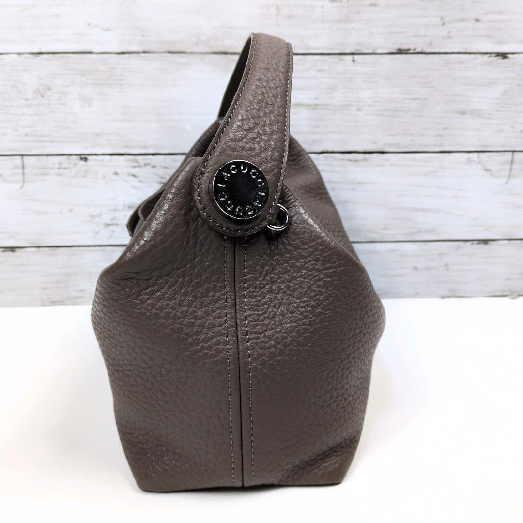 イアクッチ アンコラ ショルダーバッグ ハンドバッグ 2way シボ シュリンク