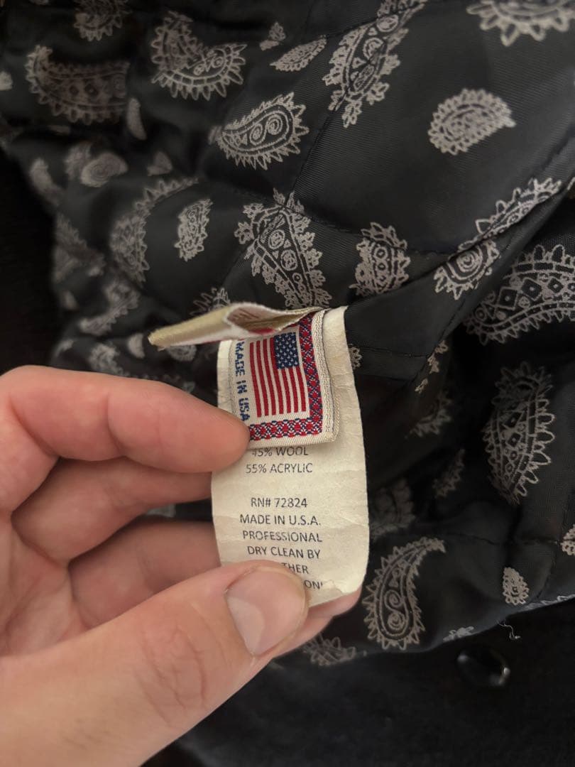 年末セール！Stussy スタジャン ブラック L レアモデル　USA製