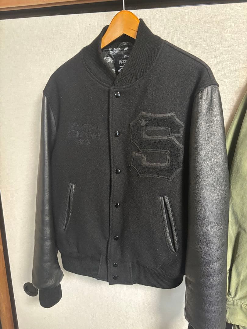 年末セール！Stussy スタジャン ブラック L レアモデル　USA製