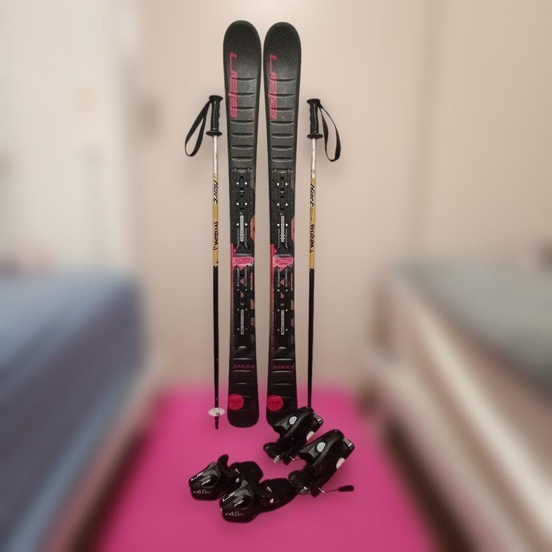 ELAN エラン MAXX 110cm☆ストック 90cm ジュニアスキーセット