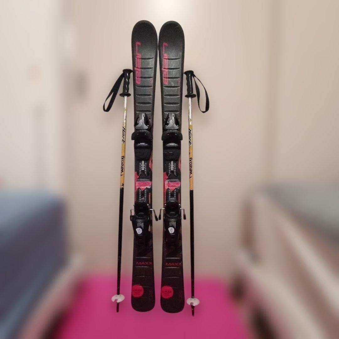 ELAN エラン MAXX 110cm☆ストック 90cm ジュニアスキーセット