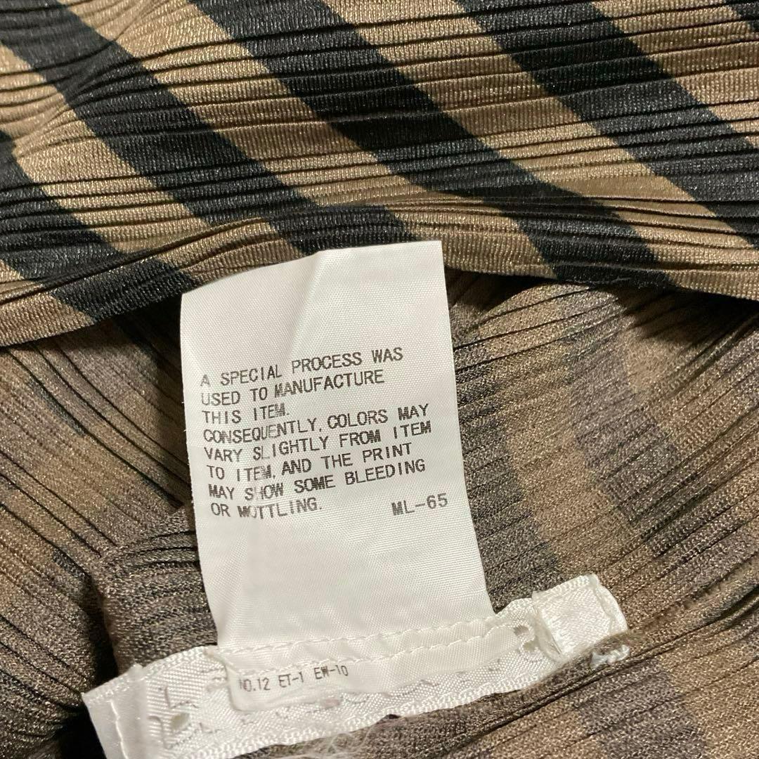 プリーツプリーズ 長袖 カットソー 長袖 ハイネック シャツ