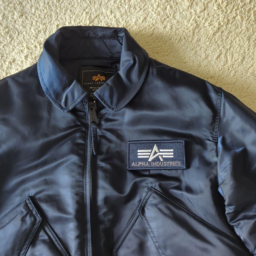 ALPHA INDUSTRIES CWU45P フライトジャケット S ネイビー