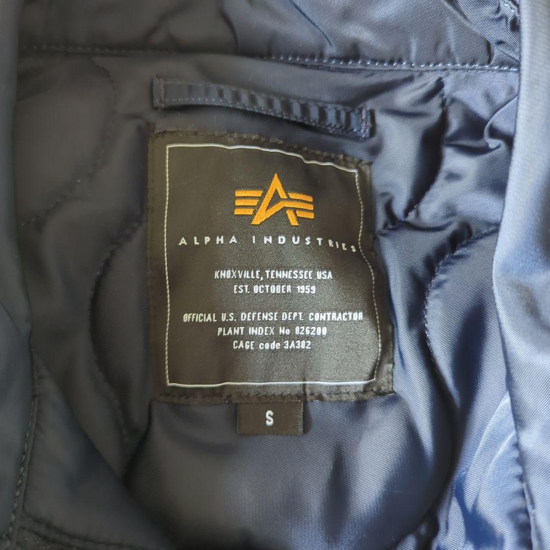 ALPHA INDUSTRIES CWU45P フライトジャケット S ネイビー