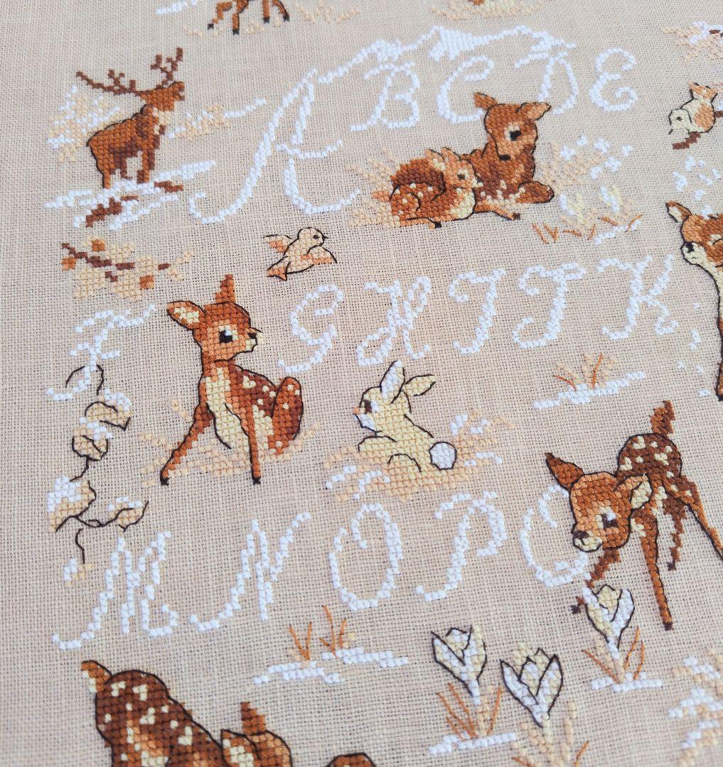 専用　クロスステッチ完成品　✤ヴェロニク・アンジャンジェ✤バンビ