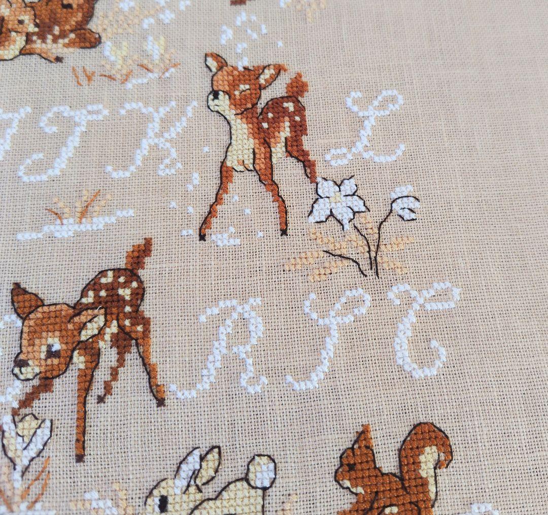 専用　クロスステッチ完成品　✤ヴェロニク・アンジャンジェ✤バンビ