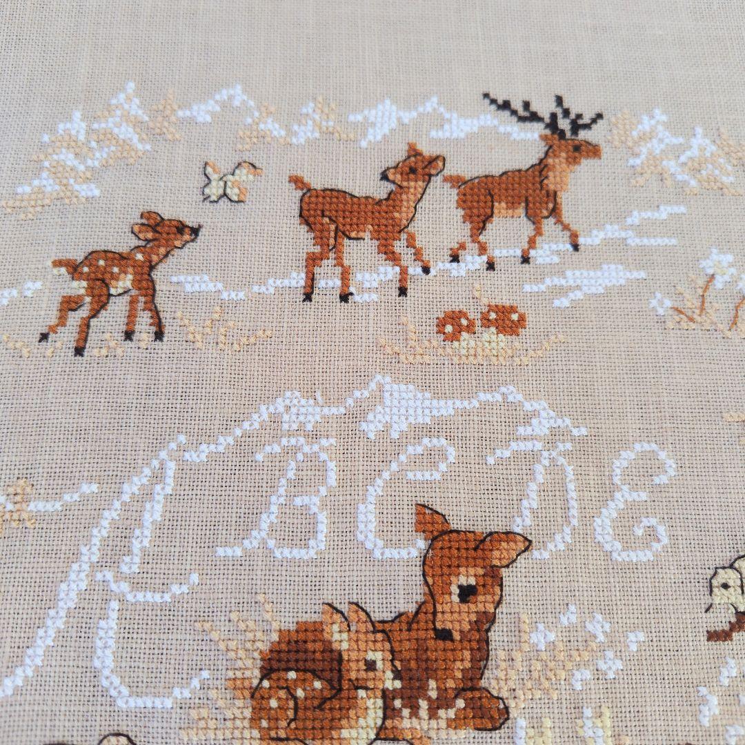 専用　クロスステッチ完成品　✤ヴェロニク・アンジャンジェ✤バンビ