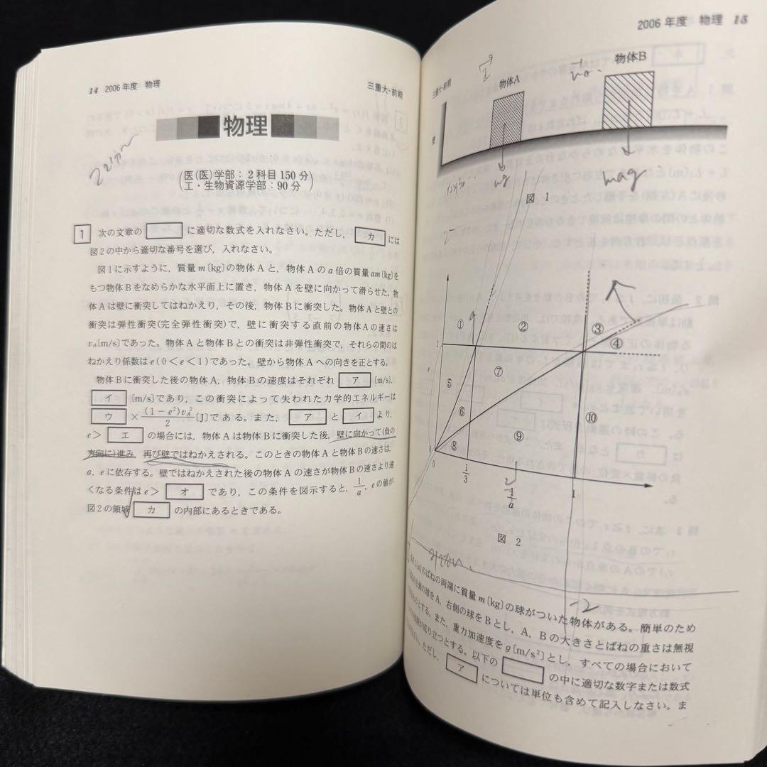 赤本　三重大学　理系　医学部　2003年～2022年 20年分