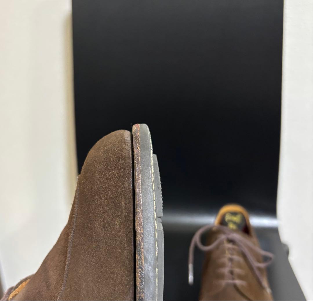 値下げokスコッチグレイン ブラウンスエード 25.5cm 革靴 シューツリー付