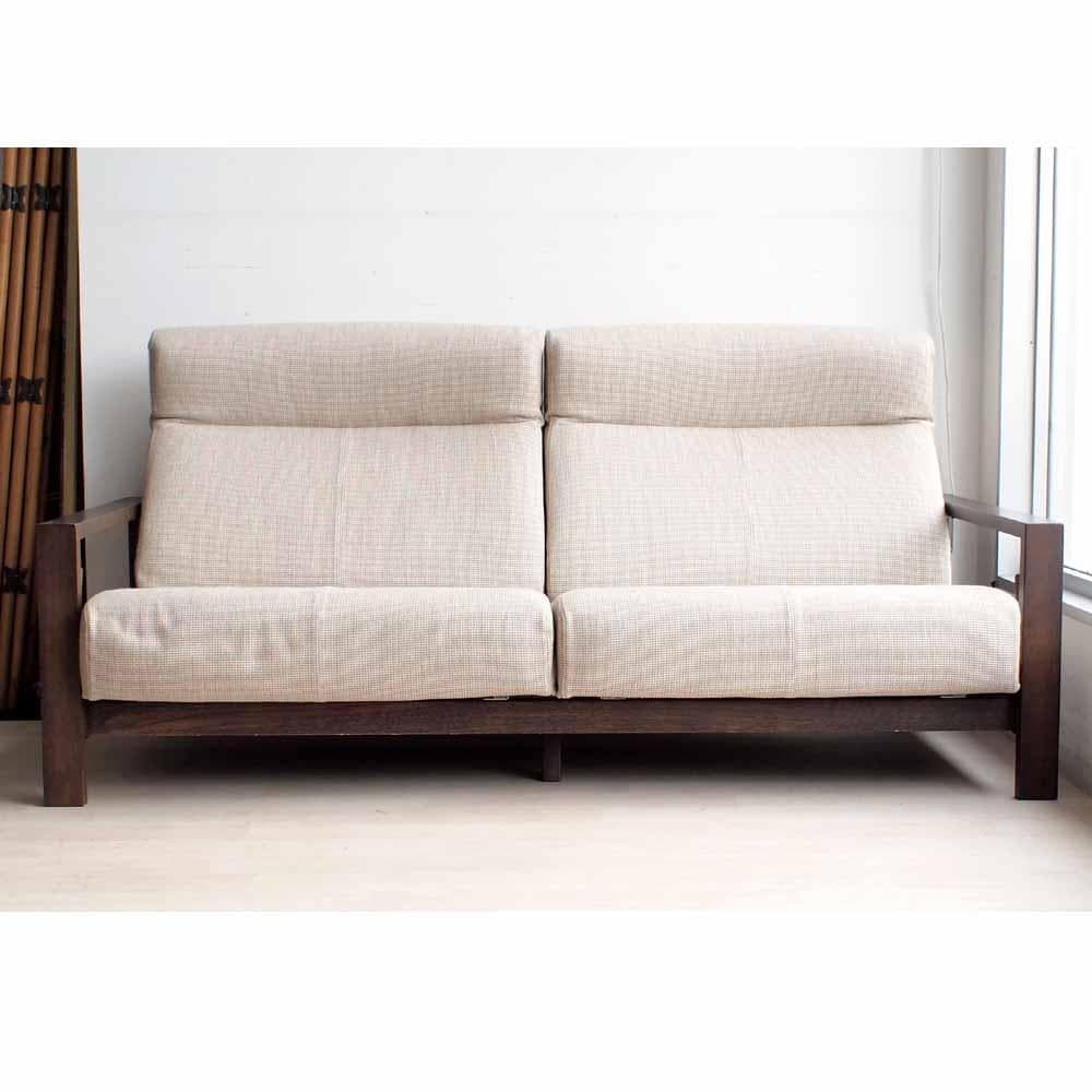 カリモク リクライニングソファ 2人掛けワイド ファブリック ZR24205