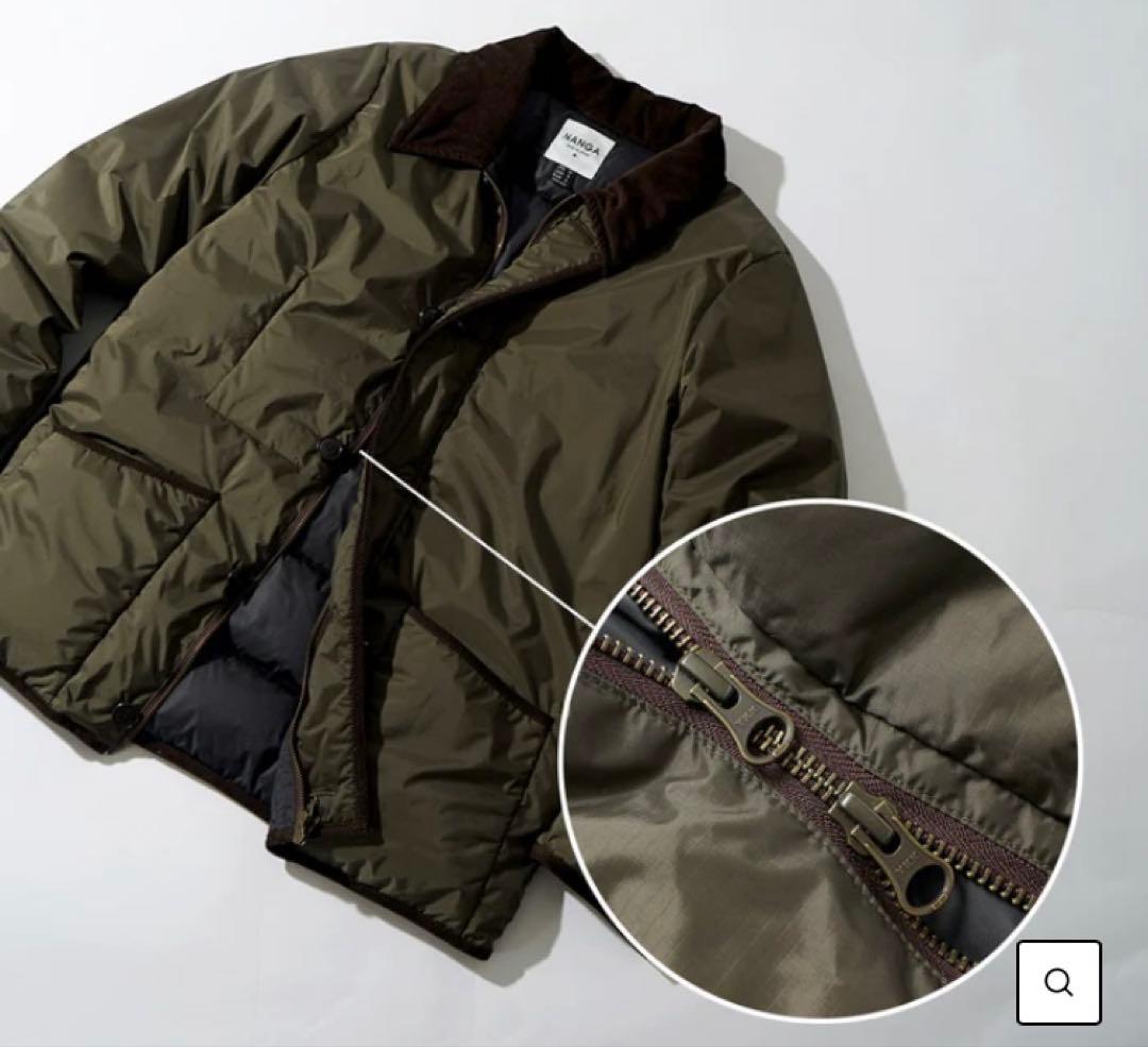 【たむ】ナンガ　オーロラテックスライディングダウンジャケット カーキ L