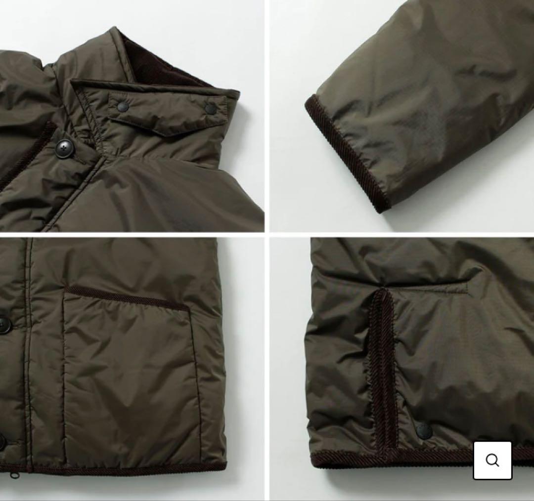 【たむ】ナンガ　オーロラテックスライディングダウンジャケット カーキ L