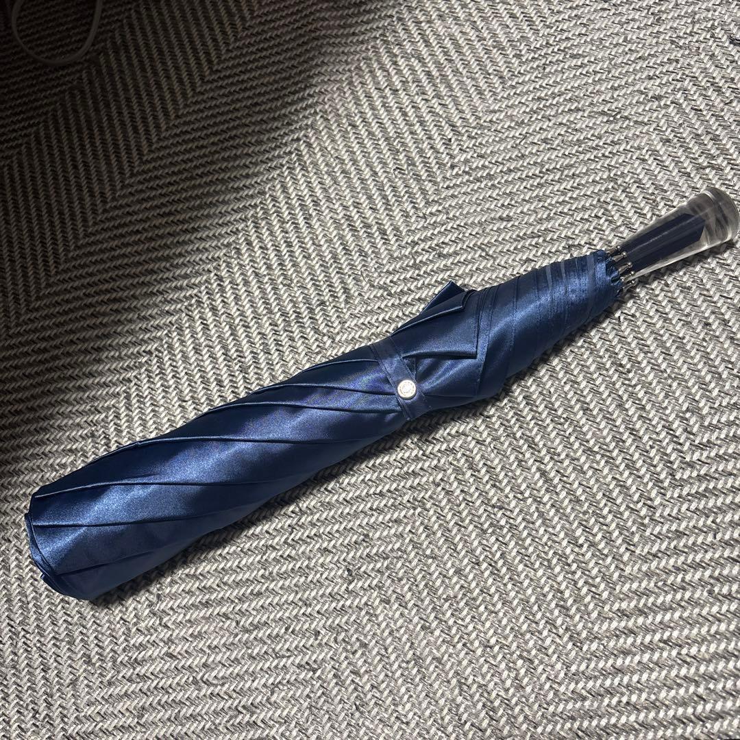 【雨傘】ハンウェイ⭐︎折りたたみ傘　カラー：紺（美品）