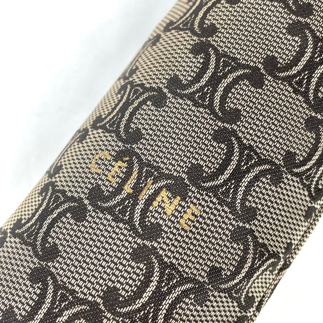 S1-M0198　CELINE　セリーヌ　トリオンフ柄　折り畳み傘　希少品