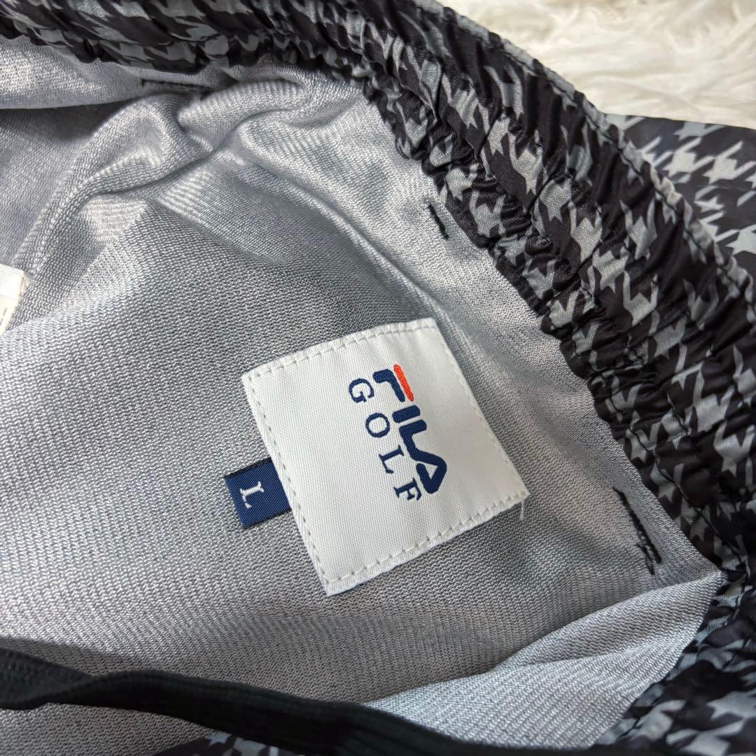 新作 FILA ゴルフ セットアップ 千鳥 チドリ 蓄熱 スニード ブルゾン