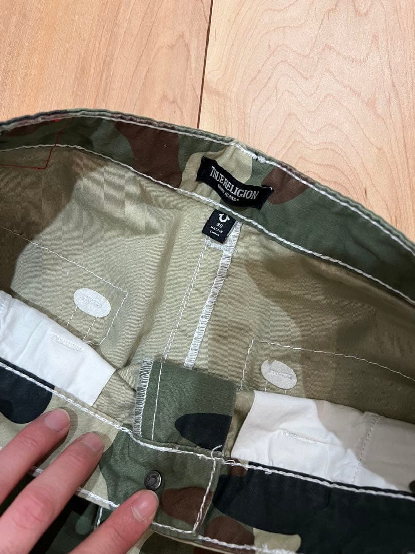 パンツ TWILL BIG T CARGO BAGGY PANT CAMO