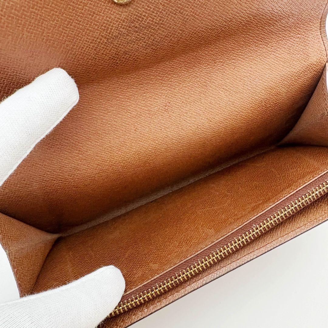 【美品】ルイヴィトン ポルトモネ クレディ モノグラム 長財布 折り財布 サラ